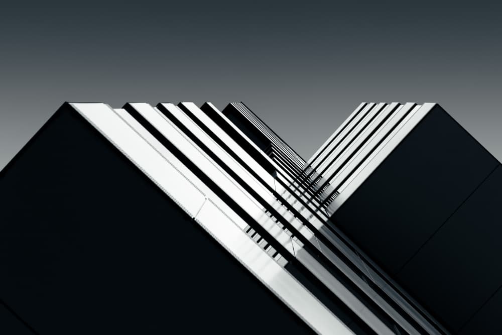Modern Architectural Lines by Alaa Nour — canvas wall art