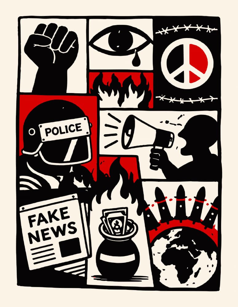 Global Social Justice Protest by Patryk Krygowski — canvas wall art