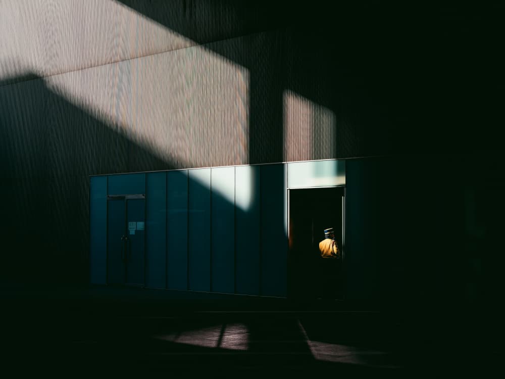 Figure in Warm Light by Yuzo Fujii — canvas wall art