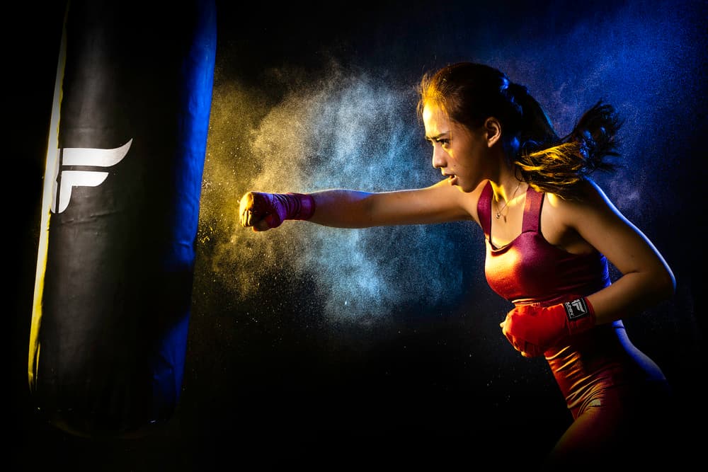 Woman's Boxing Power by Heru Sungkono — canvas wall art