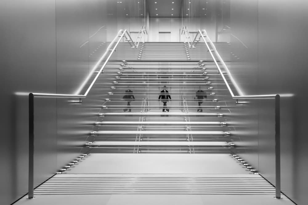 Minimalist Stairway Motion by Renee Doyle — canvas wall art