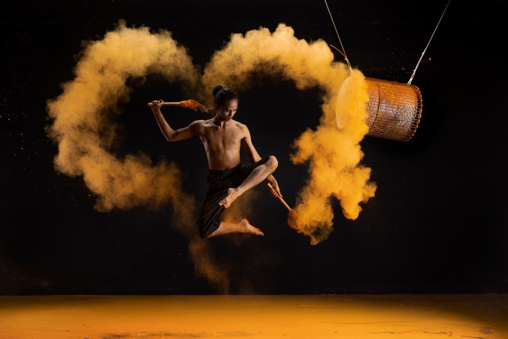 Dynamic Drum Dance by Lisdiyanto Suhardjo — canvas wall art
