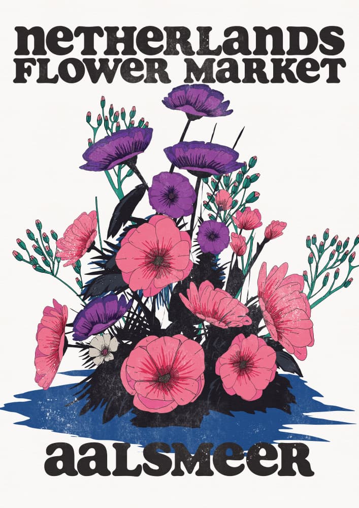 Aalsmeer Flower Market by Nicholas — canvas wall art