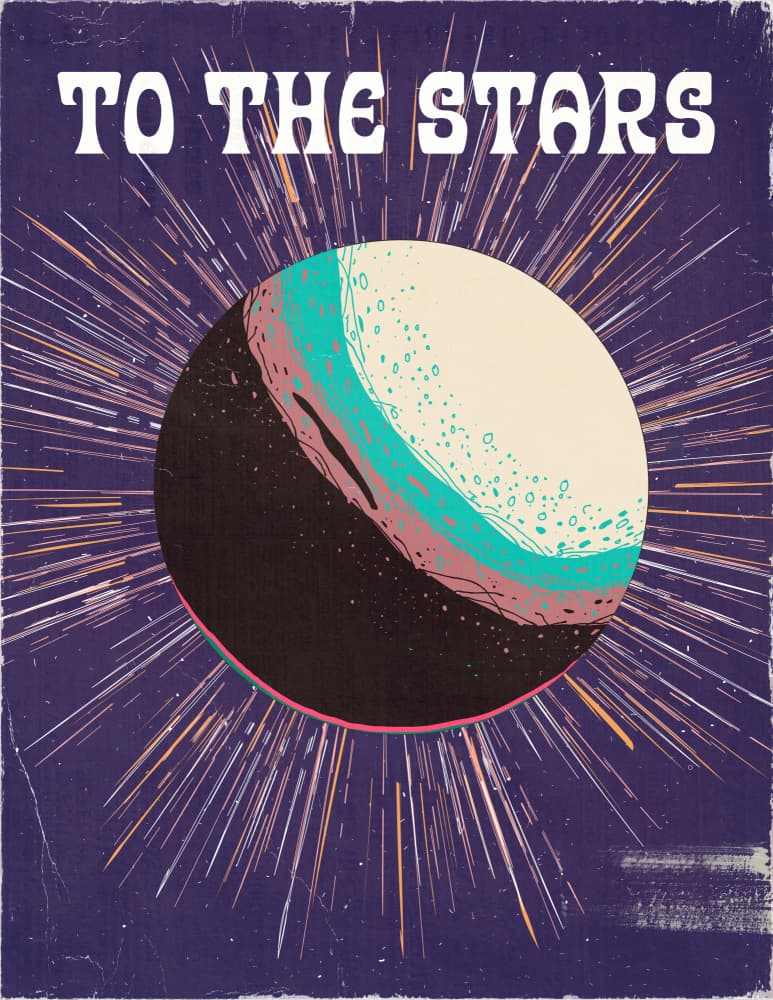 Cosmic Planet Journey by Nicholas — canvas wall art