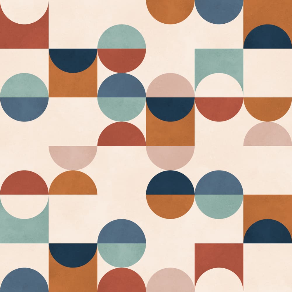 Geometric Color Blocks by Vitor Costa — canvas wall art