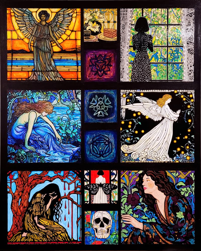 Mystical Art Nouveau Visions by Vivian Kim — canvas wall art