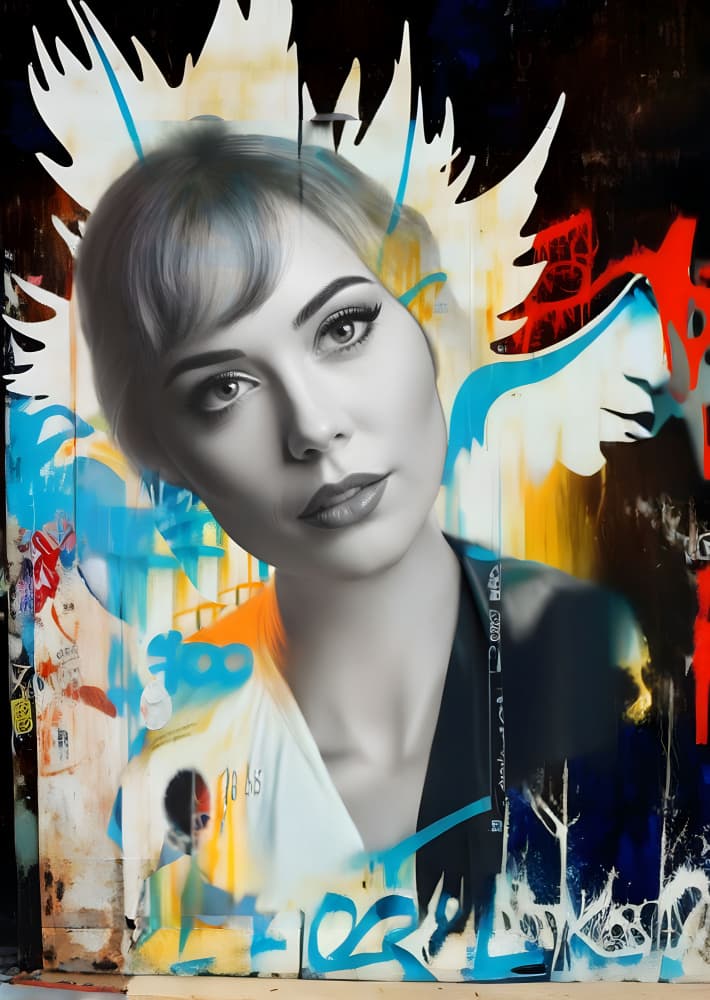 Urban Angel Portrait by Cicero Spin — canvas wall art