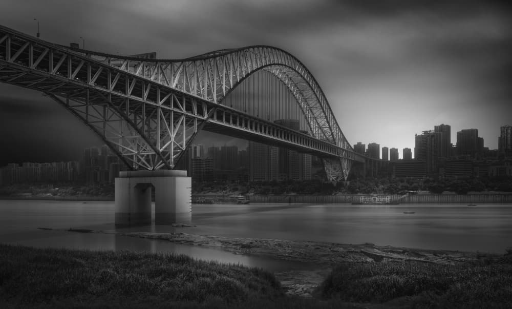 Dramatic City Arch by Alvin Wang — canvas wall art