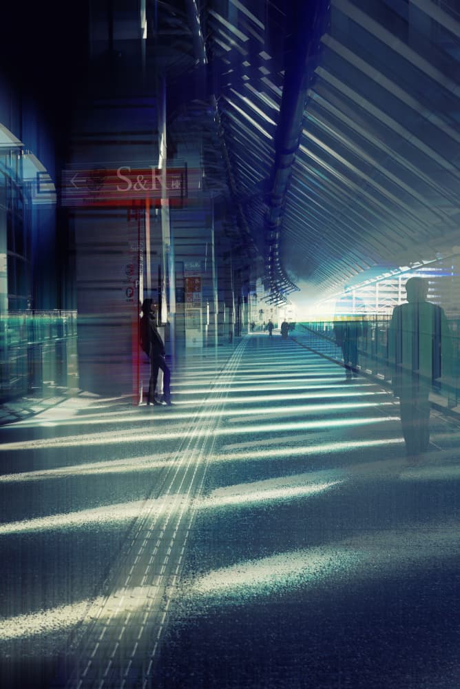 Urban Station Movement by moucorn — canvas wall art