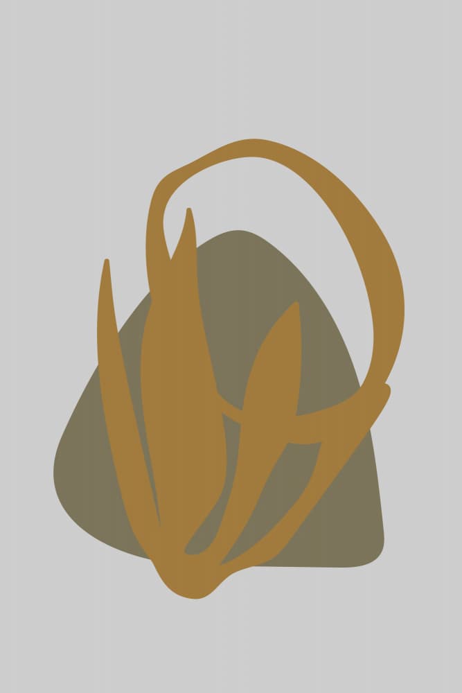 Earthy Flowing Forms by Dina Dankers — canvas wall art