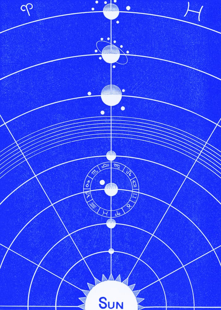 Solar Biology No.5 Blue (Creative ed.) Full by Hiram Eratus Butler — canvas wall art