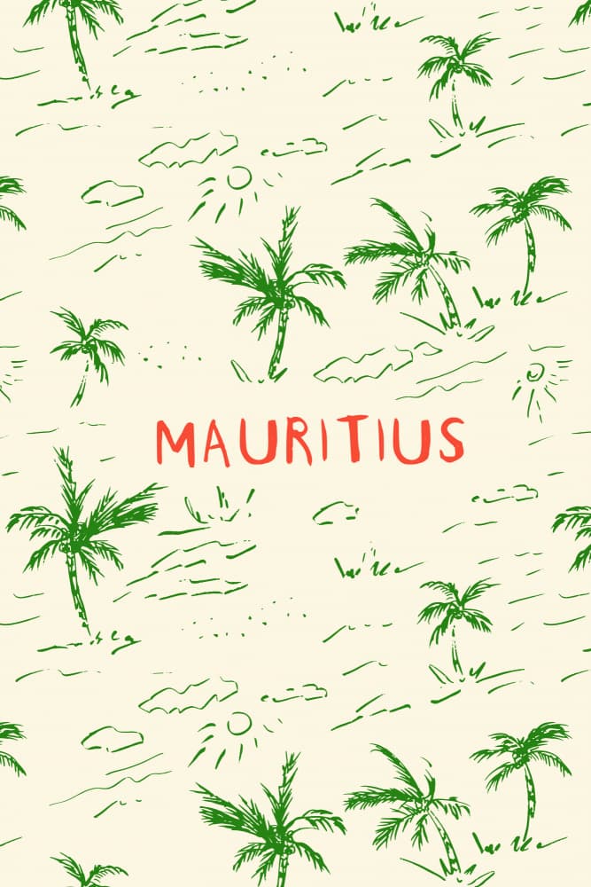 Mauritius Tropical Palms by Treechild — canvas wall art