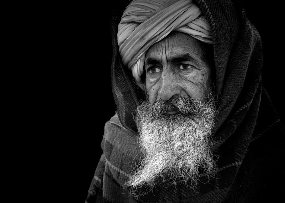 Wise Man With Turban by Jassi Oberai — canvas wall art