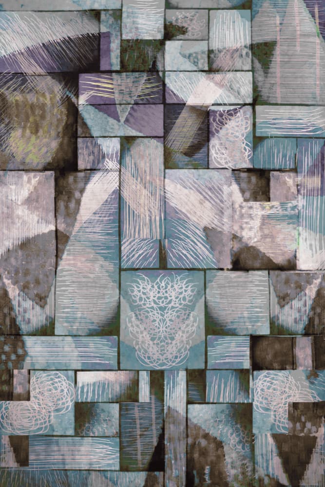 Abstract Geometric Serenity by Christina Sillen — canvas wall art