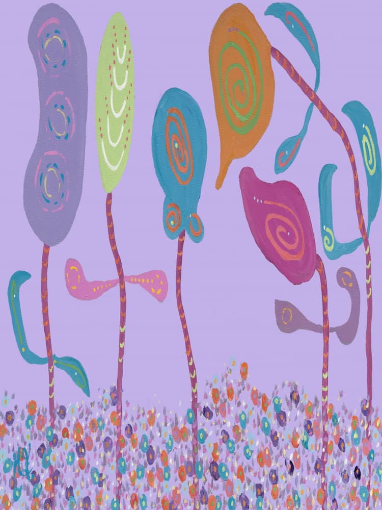 Whimsical Fantasy Garden by Helen Joynson — canvas wall art