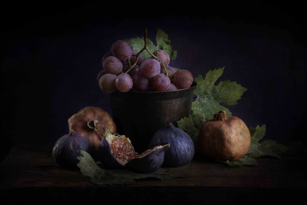 Rich Still Life Fruits by Ramiz Sahin — canvas wall art