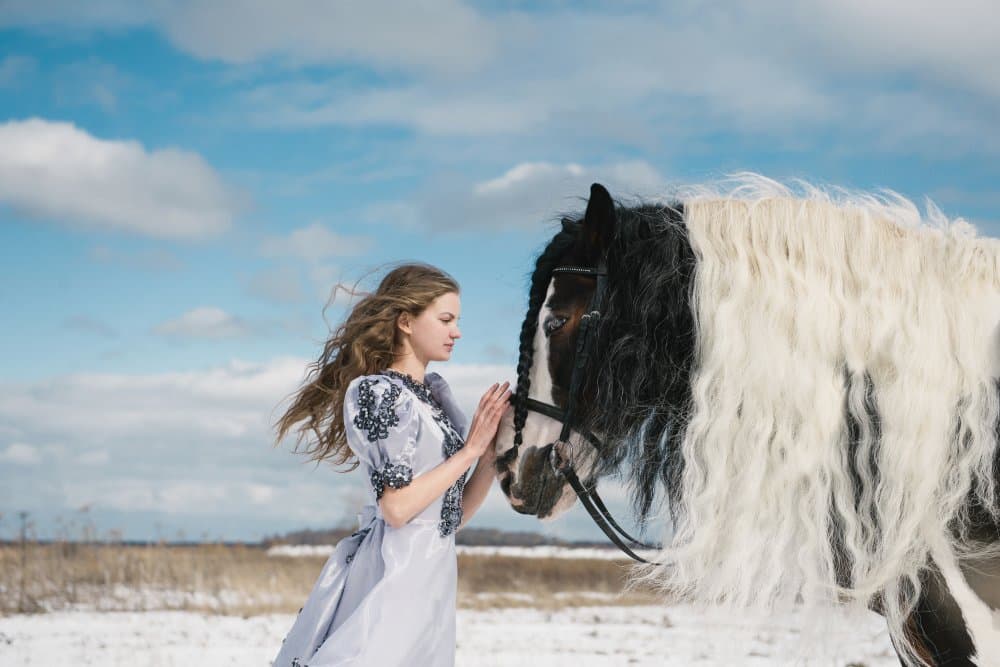 Gentle Winter Bond by Olga Barantseva — canvas wall art