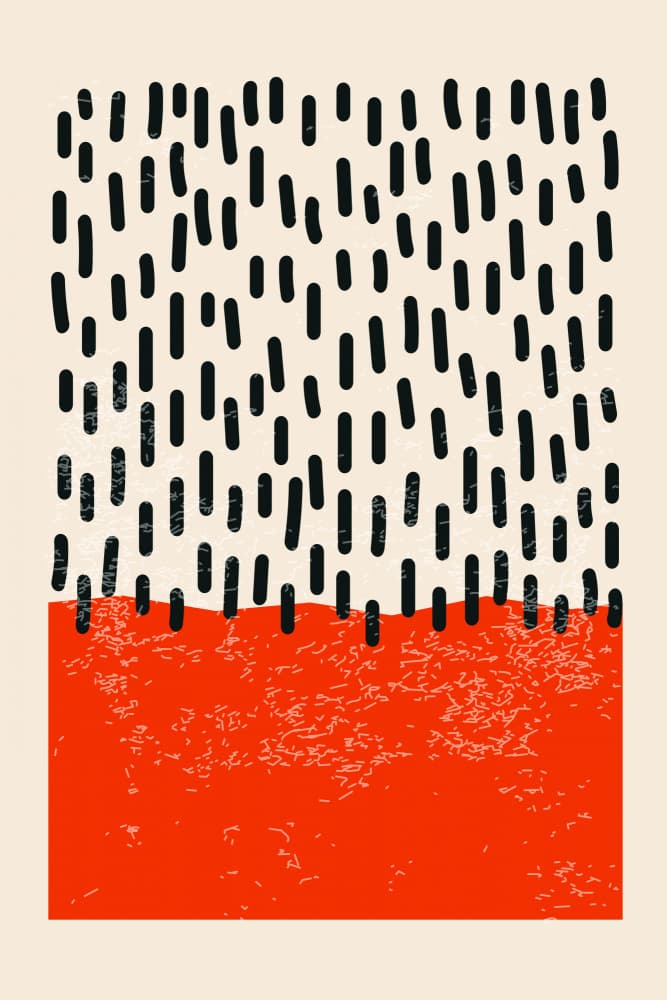Abstract Red Black Pattern by jay stanley — canvas wall art