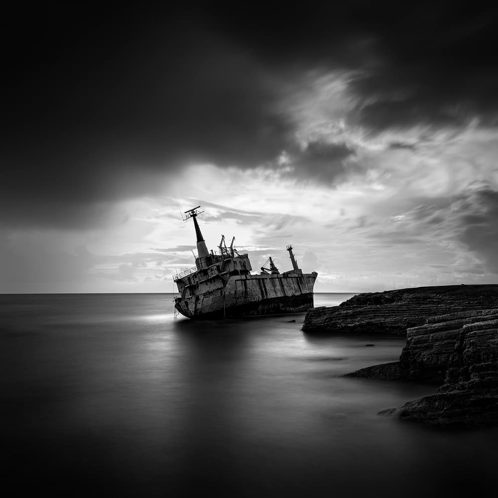 Dramatic Shipwreck Coast by George Digalakis — canvas wall art