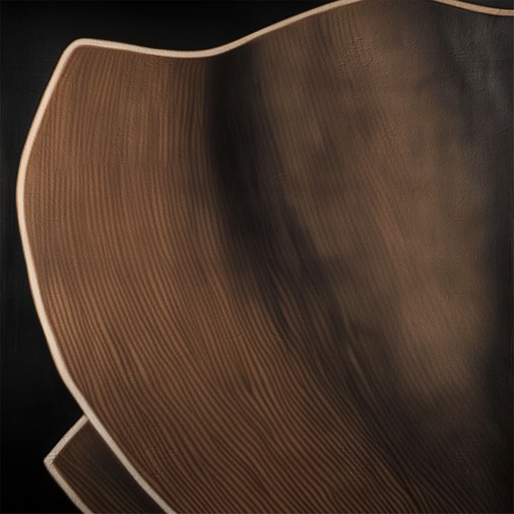 Deep Wood Curve by Alma — canvas wall art