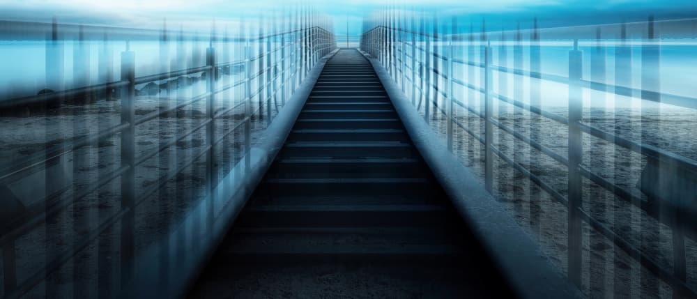 Steps to the Horizon by Jürgen Muß — canvas wall art