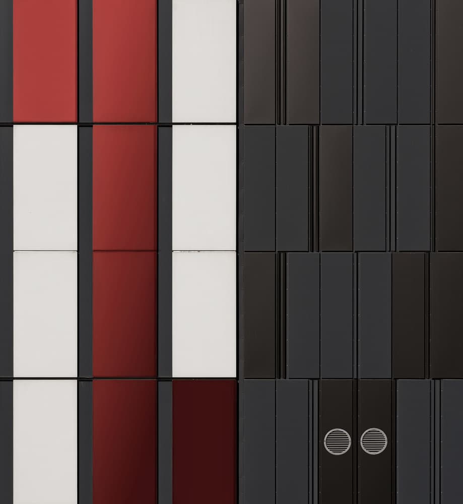 Modern Geometric Facade by Tomasz Buczkowski ( Tomush ) — canvas wall art
