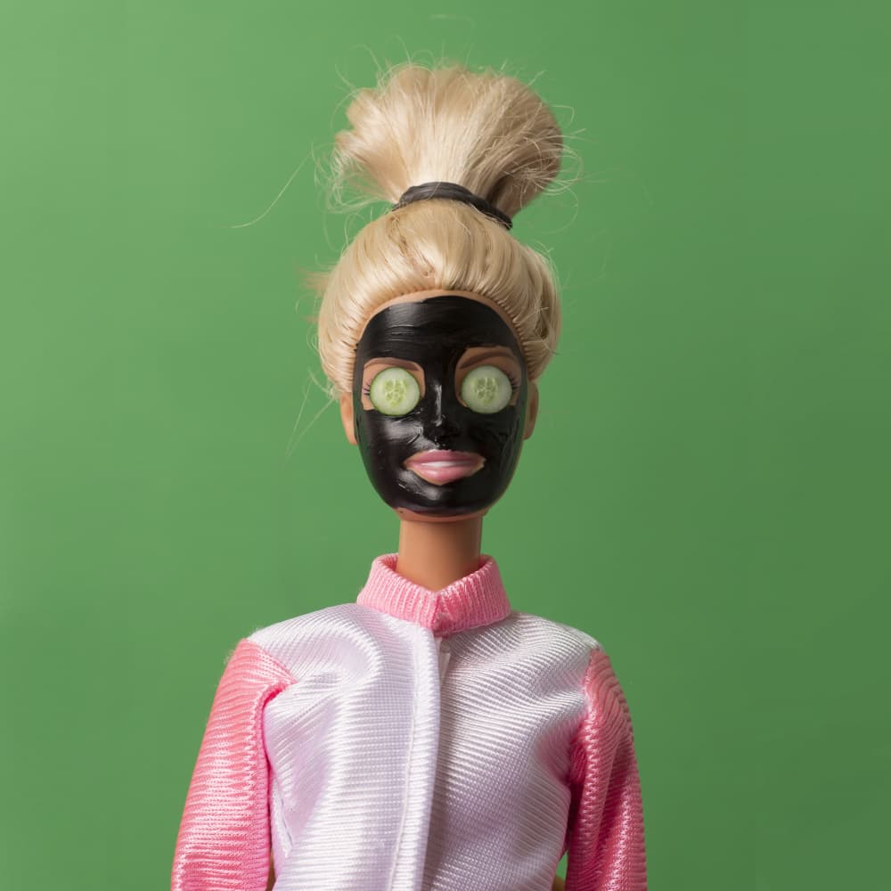 Relaxing Doll Facial by Julia Ramiro — canvas wall art