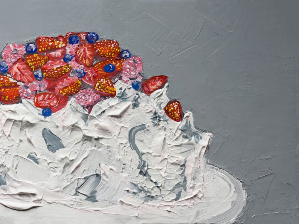 Vibrant Berry Indulgence by Alice Straker — canvas wall art