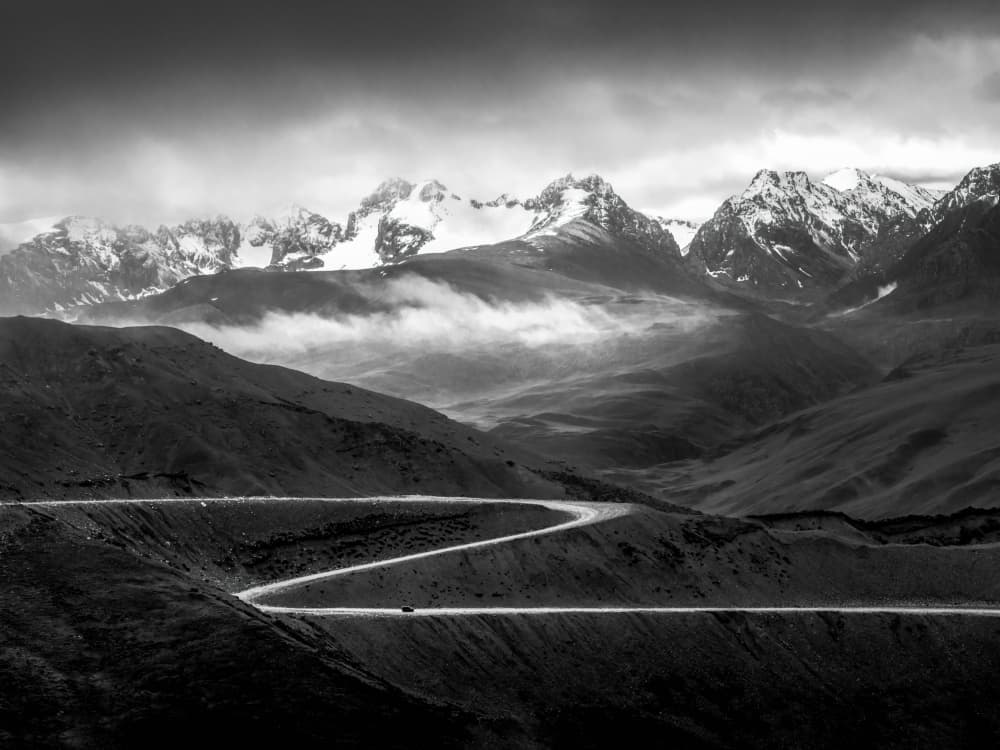 Winding Mountain Road by Irene Wu — canvas wall art