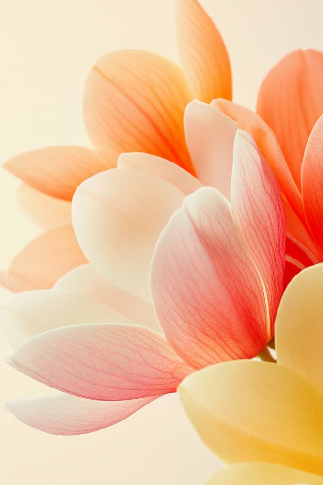 Pastel Petal Glow by Bilge Paksoylu — canvas wall art