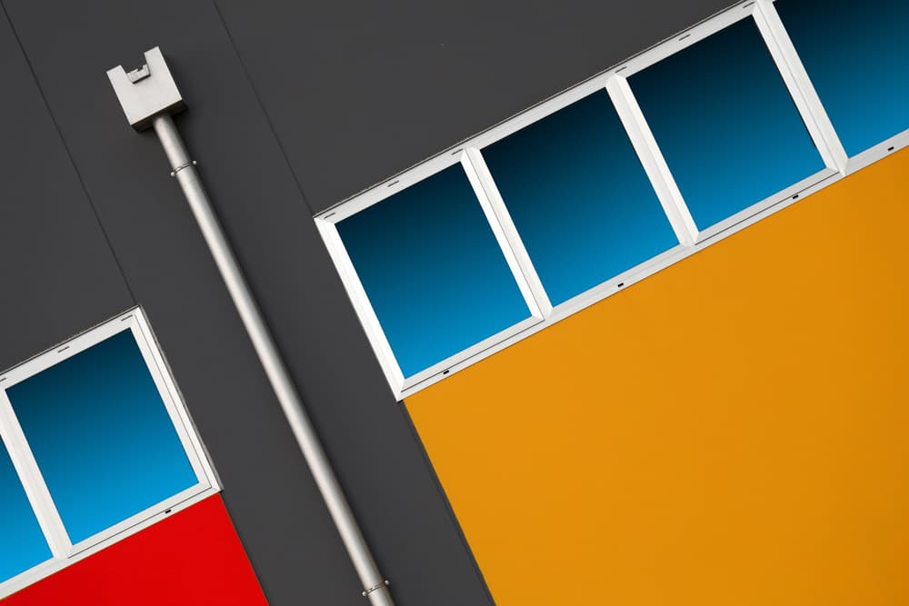 Vibrant Building Geometry by Hans-Wolfgang Hawerkamp — canvas wall art