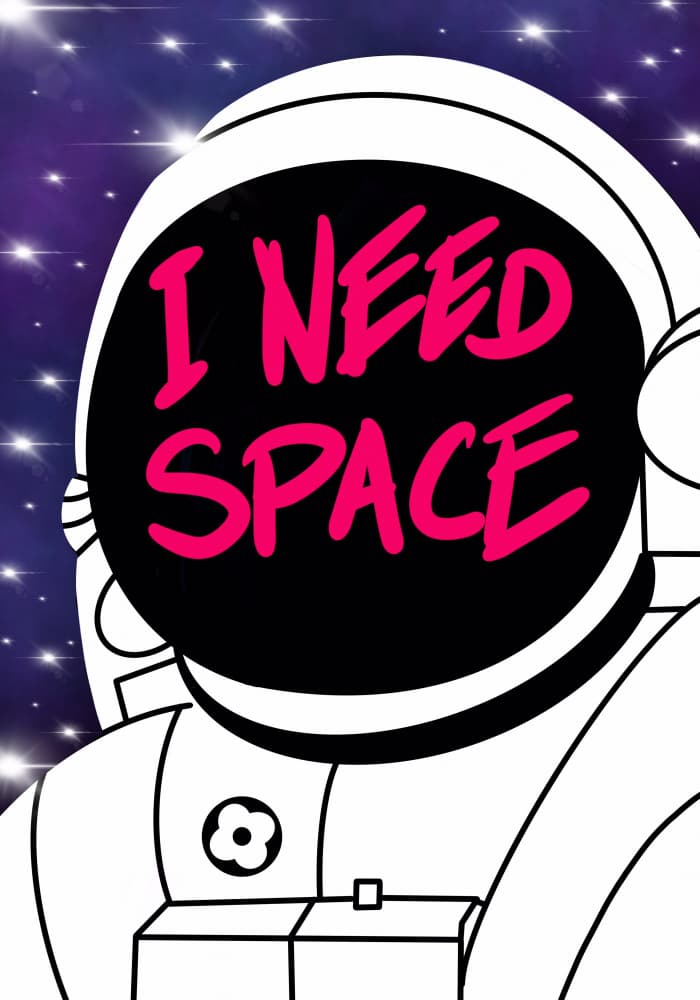 I Need Space Astronaut by Tomas Härstedt — canvas wall art