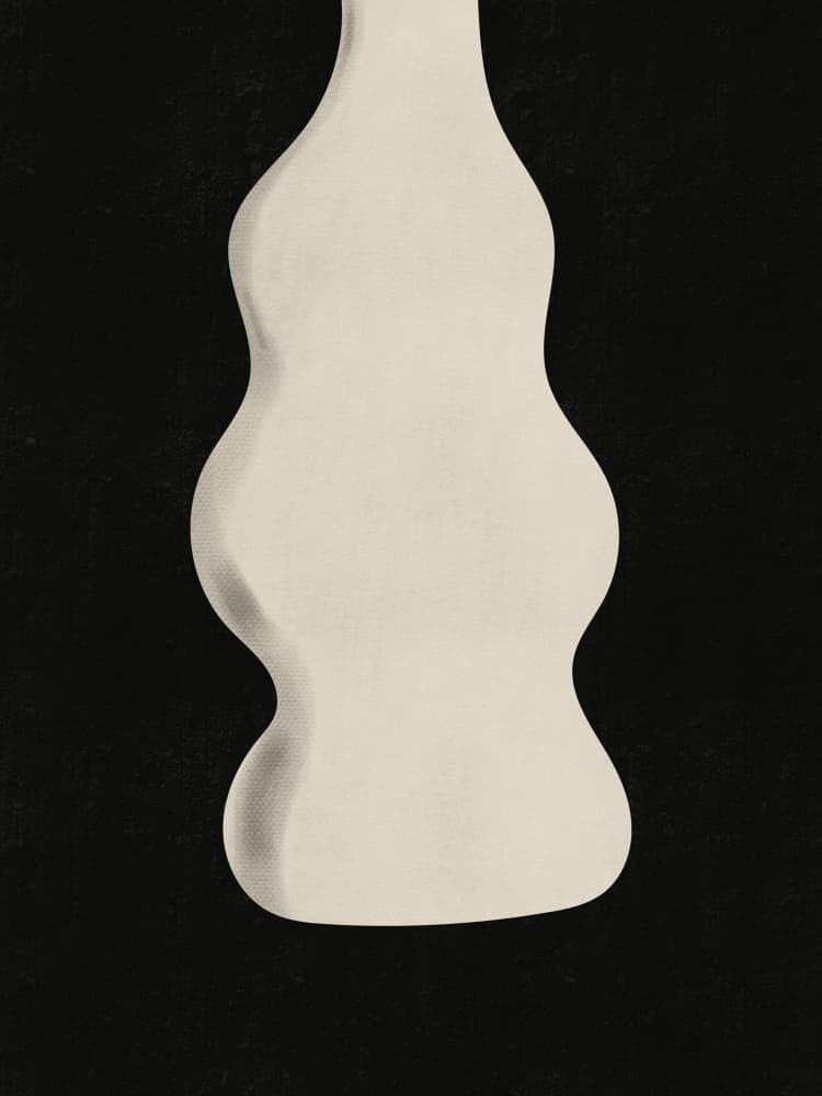 Smooth Organic Form by Little Dean — canvas wall art