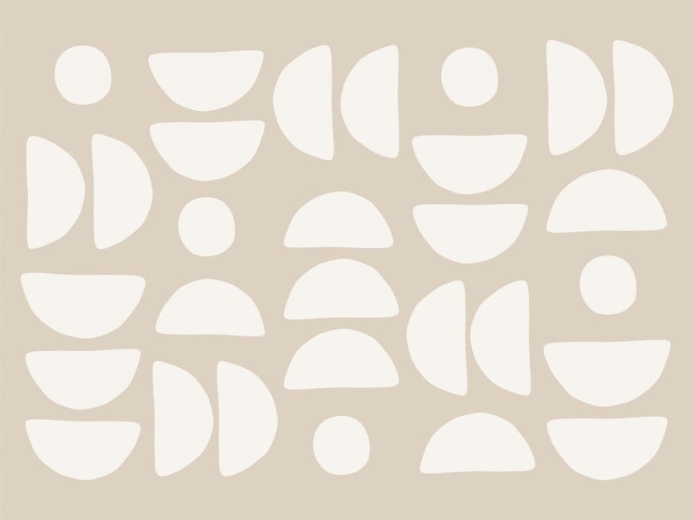 Modern Organic Shapes by Elena Ristova — canvas wall art