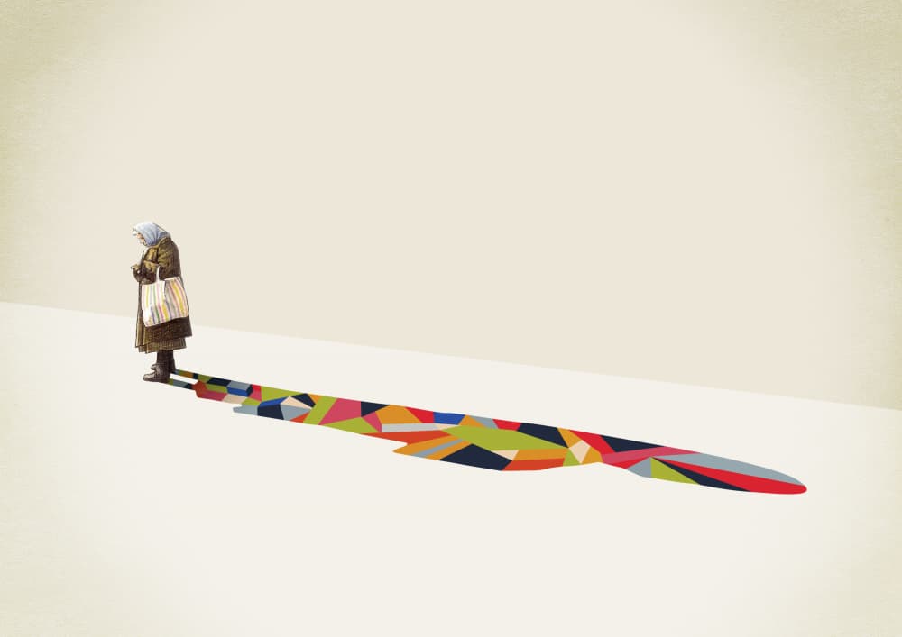 Colorful Life Shadow by Jason Ratliff — canvas wall art