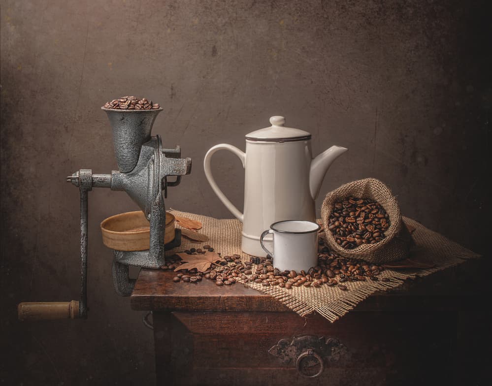 Vintage Coffee Still Life by Margareth Perfoncio — canvas wall art