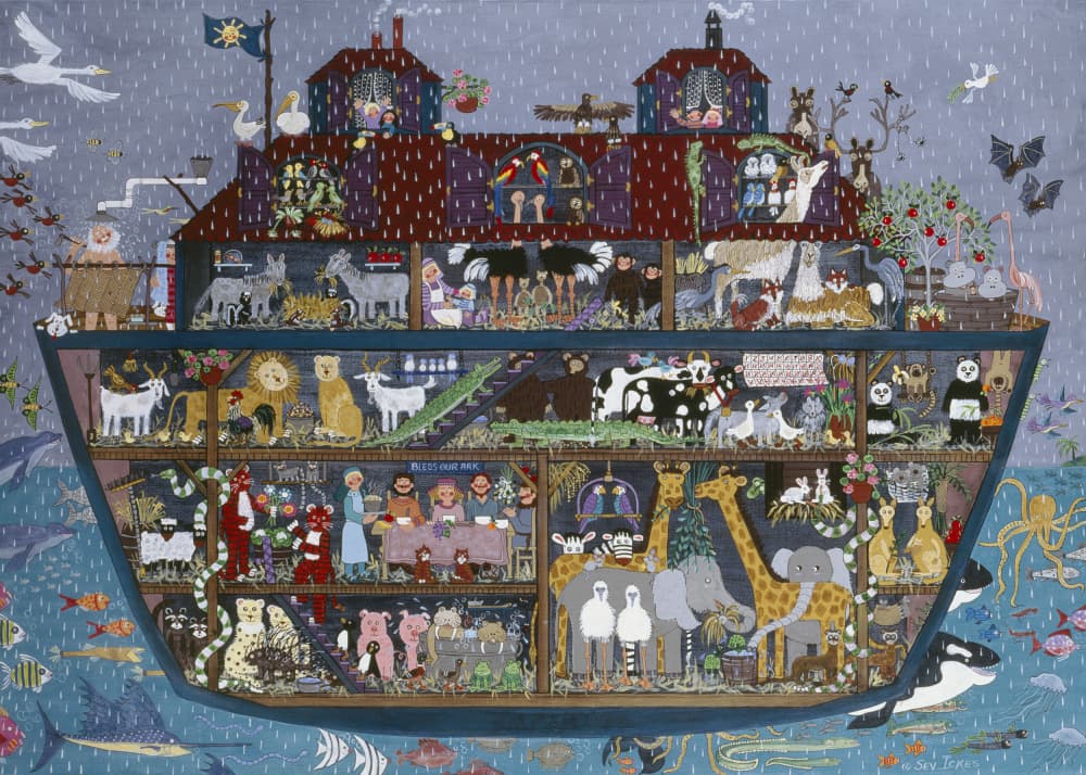 Noah's Ark Journey by Sev Ickes — canvas wall art