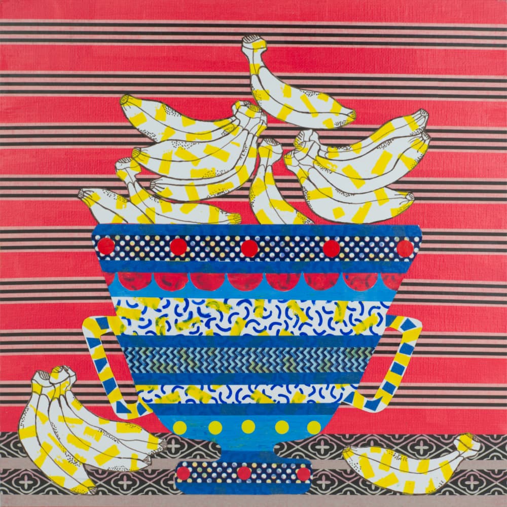 Vibrant Banana Still Life by David Galan — canvas wall art