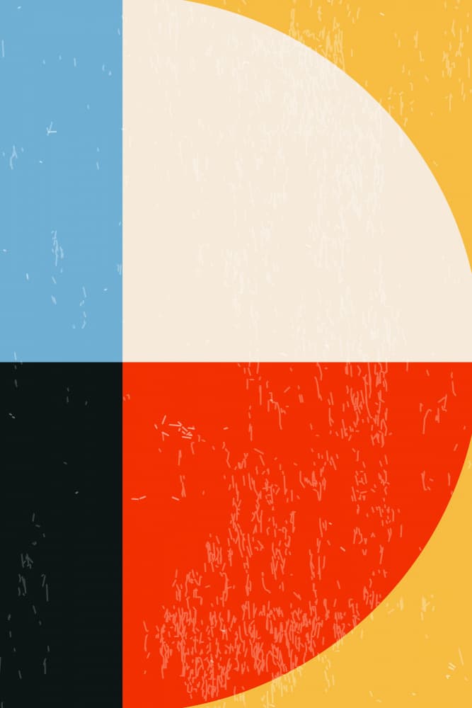 Vibrant Geometric Shapes by jay stanley — canvas wall art