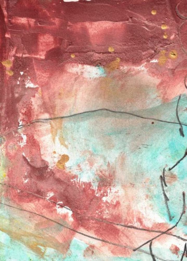 Abstract Rust and Teal by Deb Chaney — canvas wall art