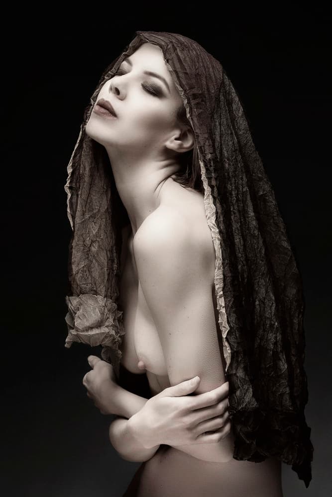 Serene Draped Beauty by Jan Slotboom — canvas wall art