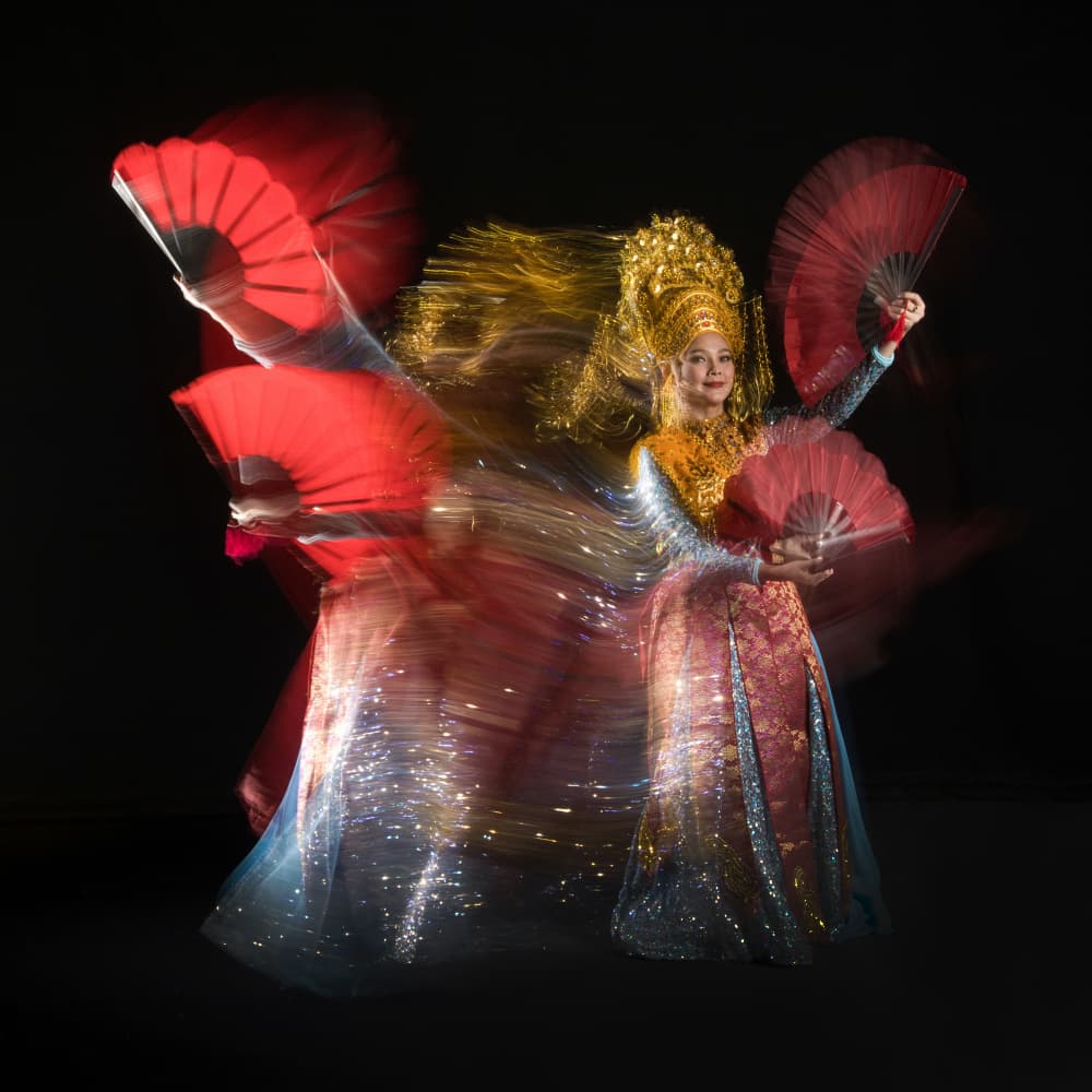 Golden Dancer Motion Blur by Antonyus Bunjamin (Abe) — canvas wall art