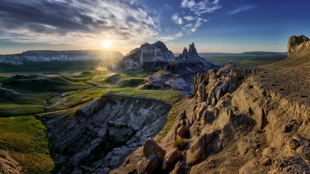 Majestic Desert Sunrise by Ricardo Gayan — canvas wall art