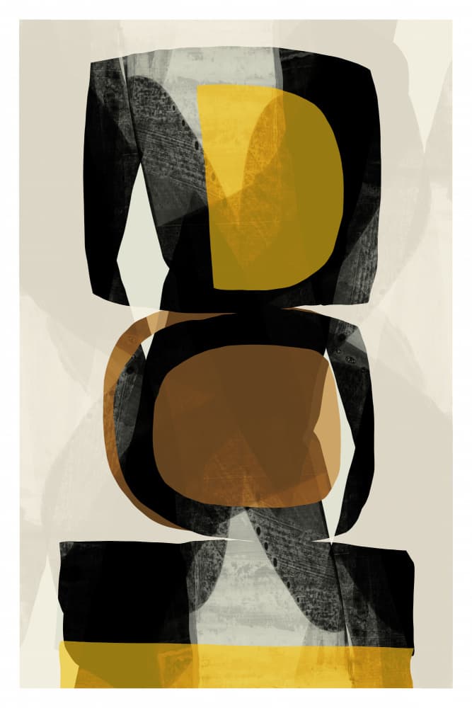 Stacked Earth Forms by cartissi — canvas wall art