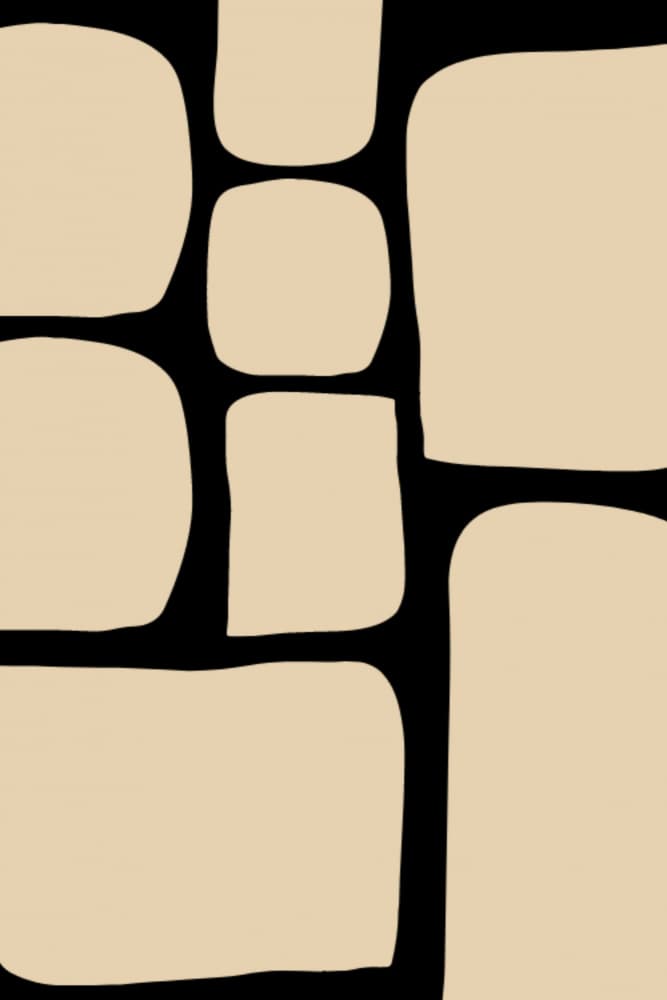 Organic Beige Shapes by Tonya van Schalkwyk — canvas wall art