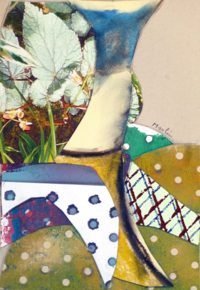 Vibrant Botanical Collage by Pascal Marlin — canvas wall art