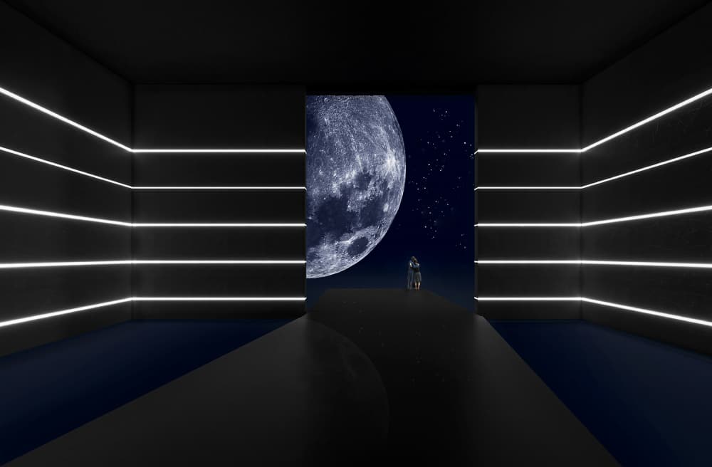 Moon Gaze Portal by Michael Allmaier — canvas wall art