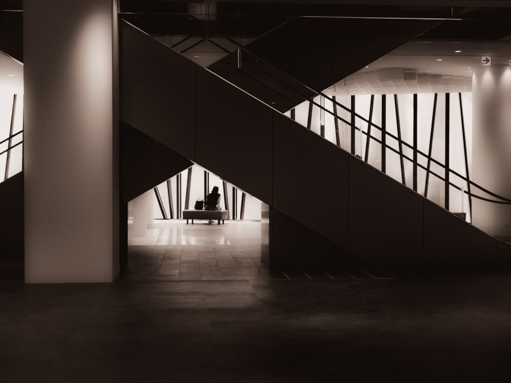 Quiet Solitude Modern Architecture by IKUMI FUKAZAWA — canvas wall art