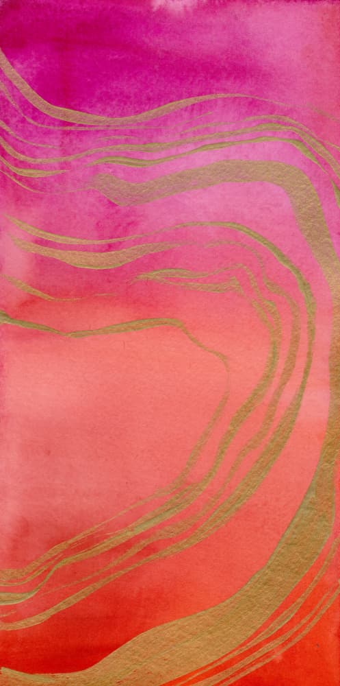 Vibrant Golden Flow by Christine Lindstrom — canvas wall art
