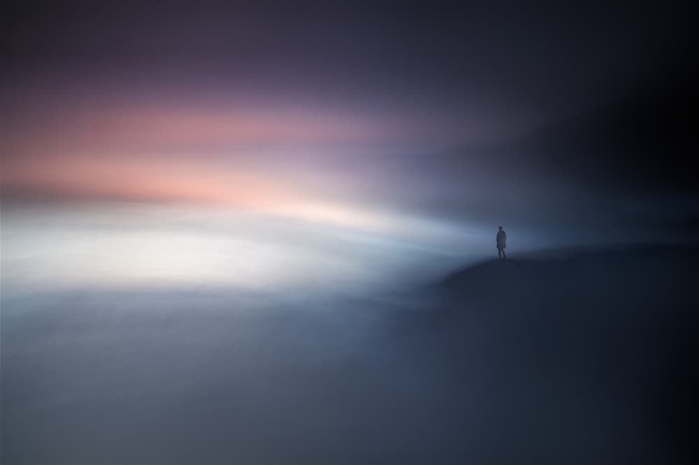 Lone Figure in Mist by Santiago Pascual Buye — canvas wall art